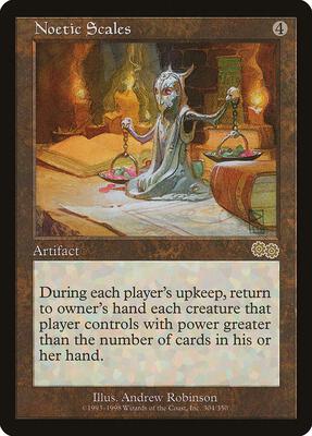 Noetic Scales card from Urza's Saga