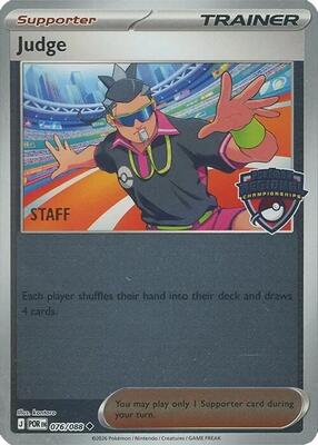 Judge - 076/088 (Regional Championships) [Staff] card from League & Championship Cards