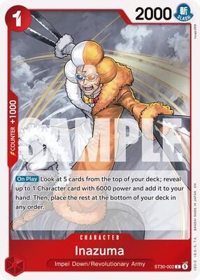 Inazuma card from Starter Deck EX: Luffy & Ace