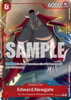 Edward.Newgate (Full Art) card from Starter Deck EX: Luffy & Ace