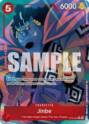 Jinbe (Full Art) card from Starter Deck EX: Luffy & Ace