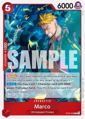 Marco card from Starter Deck EX: Luffy & Ace