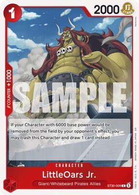 LittleOars Jr. card from Starter Deck EX: Luffy & Ace