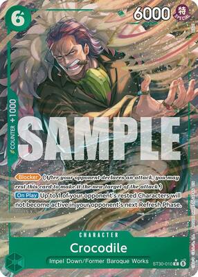 Crocodile (Full Art) card from Starter Deck EX: Luffy & Ace