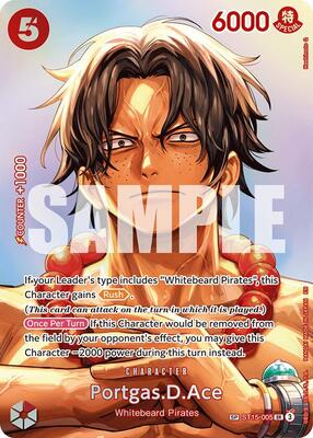 Portgas.D.Ace (SP) card from The Time of Battle