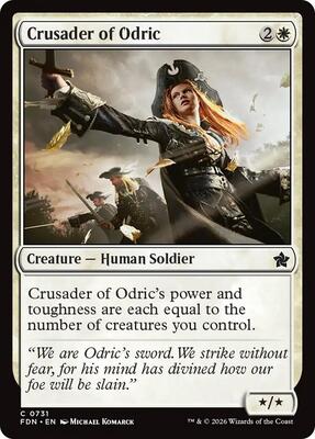 Crusader of Odric (0731) card from Foundations