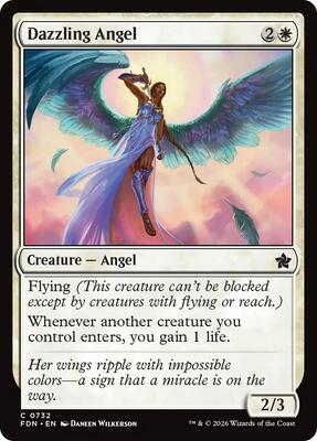 Dazzling Angel (0732) card from Foundations