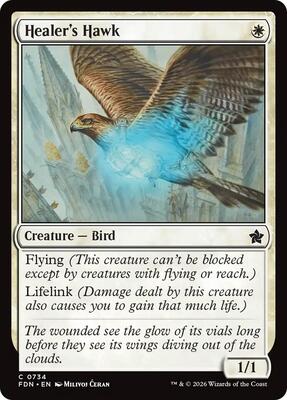 Healer's Hawk (0734) card from Foundations
