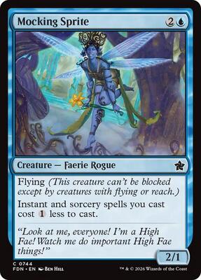 Mocking Sprite (0744) card from Foundations