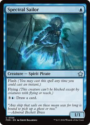 Spectral Sailor (0746) card from Foundations