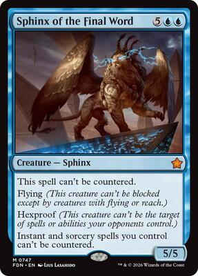 Sphinx of the Final Word (0747) card from Foundations
