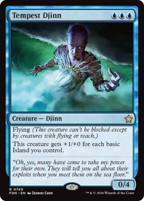 Tempest Djinn (0749) card from Foundations