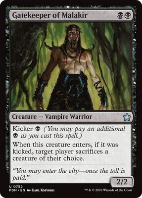 Gatekeeper of Malakir (0752) card from Foundations