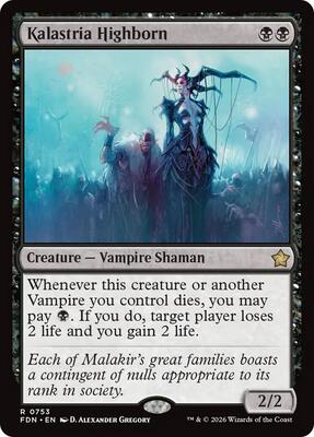 Kalastria Highborn (0753) card from Foundations