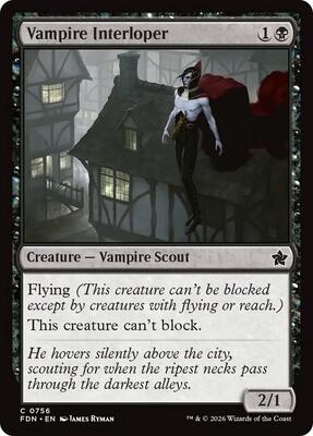 Vampire Interloper (0756) card from Foundations