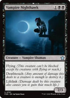 Vampire Nighthawk (0757) card from Foundations