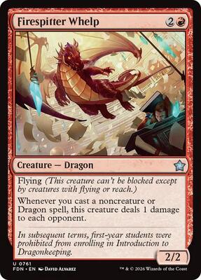 Firespitter Whelp (0761) card from Foundations