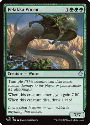 Pelakka Wurm (0765) card from Foundations