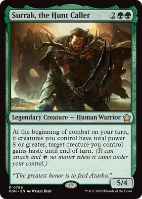 Surrak, the Hunt Caller (0768) card from Foundations