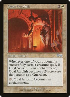 Opal Acrolith card from Urza's Saga