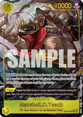 Marshall.D.Teach (119) (Alternate Art) card from The Time of Battle