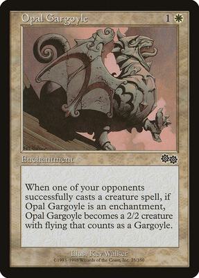 Opal Gargoyle card from Urza's Saga