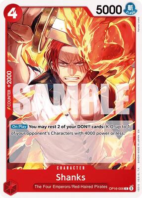 Shanks card from The Time of Battle
