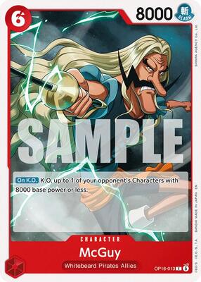 McGuy card from The Time of Battle