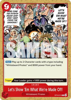 Let's Show 'Em What We're Made Of!! card from The Time of Battle
