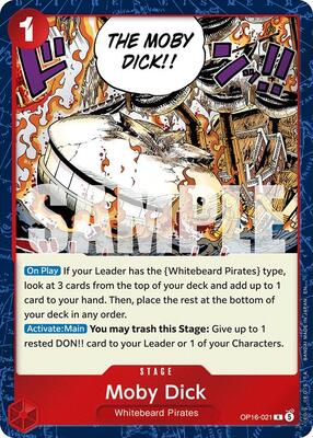Moby Dick card from The Time of Battle