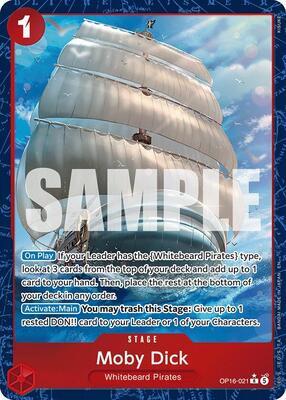 Moby Dick (Alternate Art) card from The Time of Battle