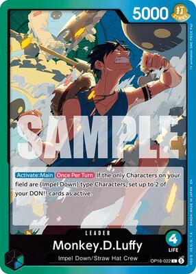 Monkey.D.Luffy (022) card from The Time of Battle