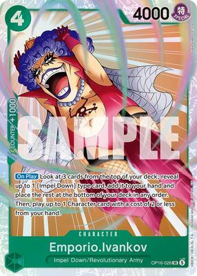 Emporio.Ivankov (026) card from The Time of Battle