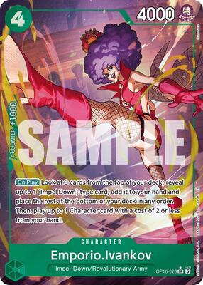 Emporio.Ivankov (026) (Alternate Art) card from The Time of Battle
