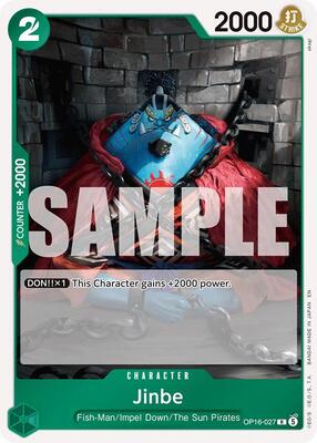 Jinbe (027) card from The Time of Battle