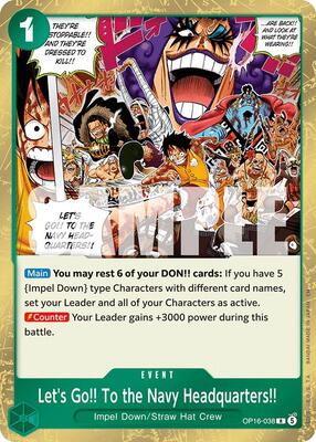 Let's Go!! To the Navy Headquarters.. card from The Time of Battle
