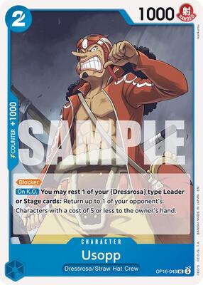 Usopp card from The Time of Battle