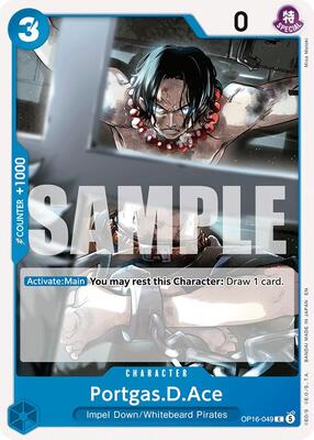 Portgas.D.Ace (049) card from The Time of Battle