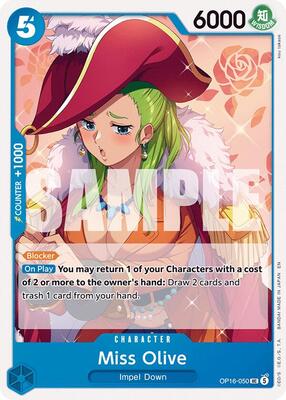 Miss Olive card from The Time of Battle