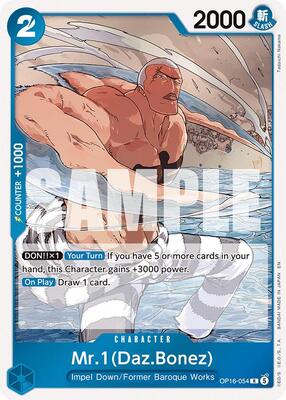 Mr.1(Daz.Bonez) card from The Time of Battle