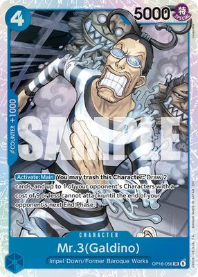 Mr.3(Galdino) (056) card from The Time of Battle