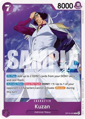 Kuzan card from The Time of Battle
