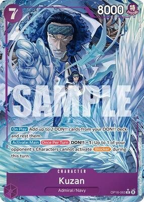 Kuzan (Alternate Art) card from The Time of Battle