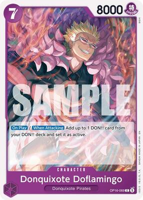 Donquixote Doflamingo (069) card from The Time of Battle