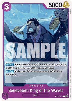 Benevolent King of the Waves card from The Time of Battle