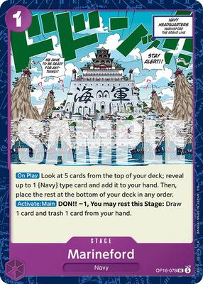 Marineford card from The Time of Battle