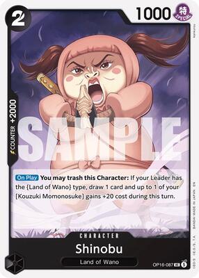 Shinobu card from The Time of Battle