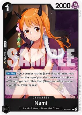 Nami card from The Time of Battle