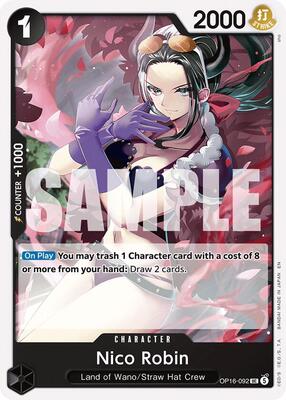 Nico Robin card from The Time of Battle