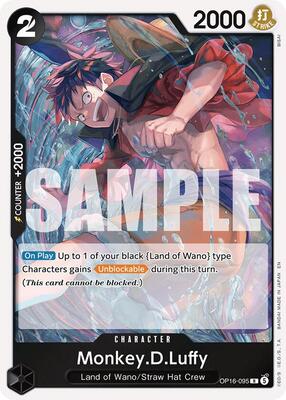 Monkey.D.Luffy (095) card from The Time of Battle